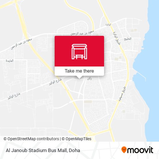 Al Janoub Stadium Bus Mall map