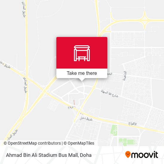 Ahmad Bin Ali Stadium Bus Mall map