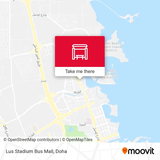 Lusail Stadium Bus Mall map