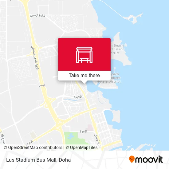 Lusail Stadium Bus Mall map