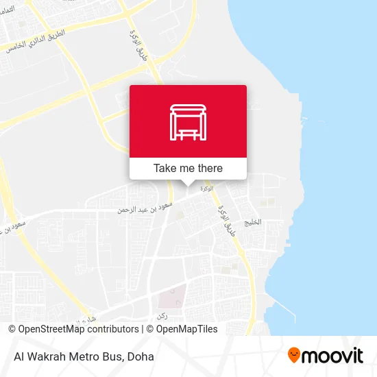 Al Wakrah Metro Bus map