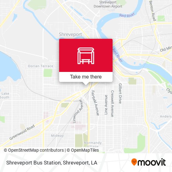 Shreveport Bus Station map