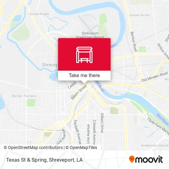 Mapa de Texas St & Spring