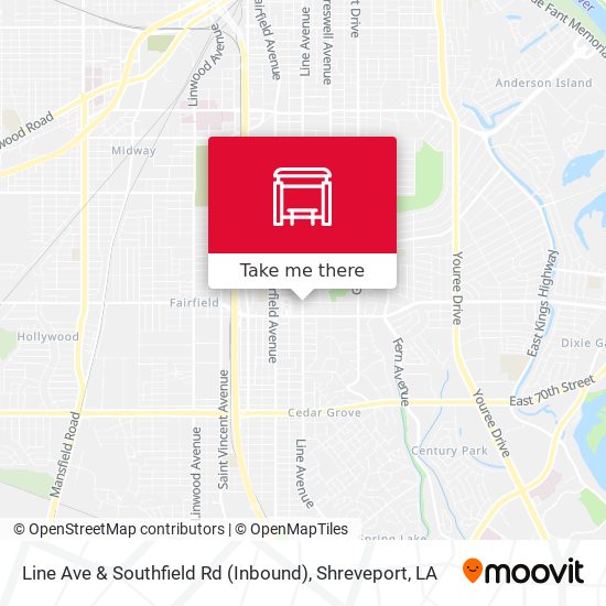 Line Ave & Southfield Rd (Inbound) map