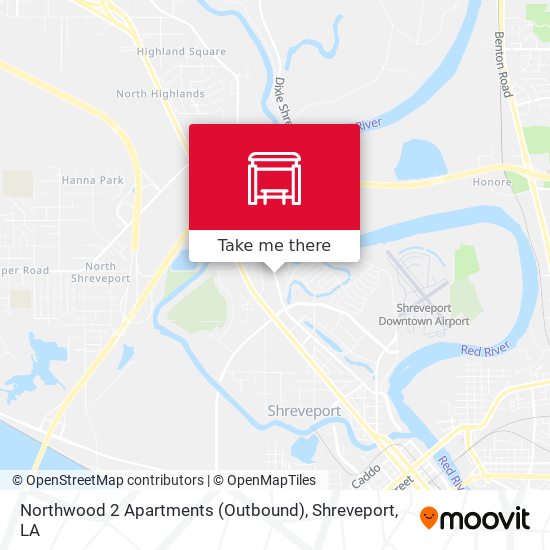 Mapa de Northwood 2 Apartments (Outbound)