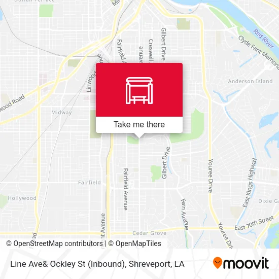 Mapa de Line Ave& Ockley St (Inbound)