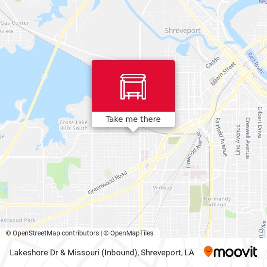 Lakeshore Dr & Missouri (Inbound) map