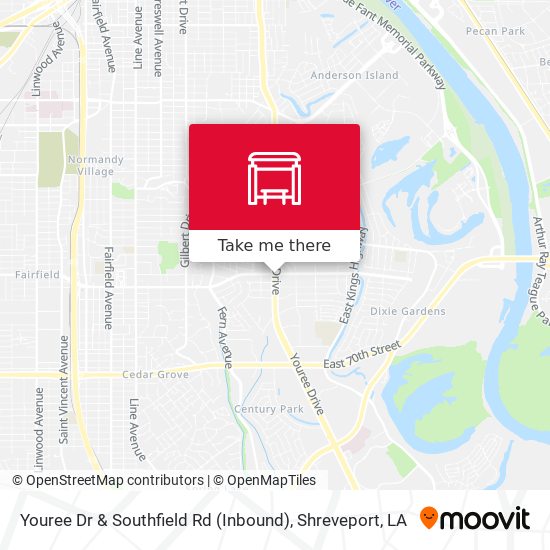 Youree Dr  & Southfield Rd	(Inbound) map