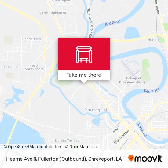 Mapa de Hearne Ave & Fullerton (Outbound)