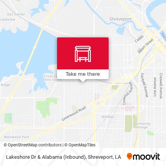 Lakeshore Dr & Alabama (Inbound) map