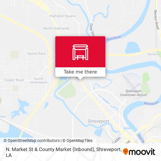 N. Market St & County Market (Inbound) map