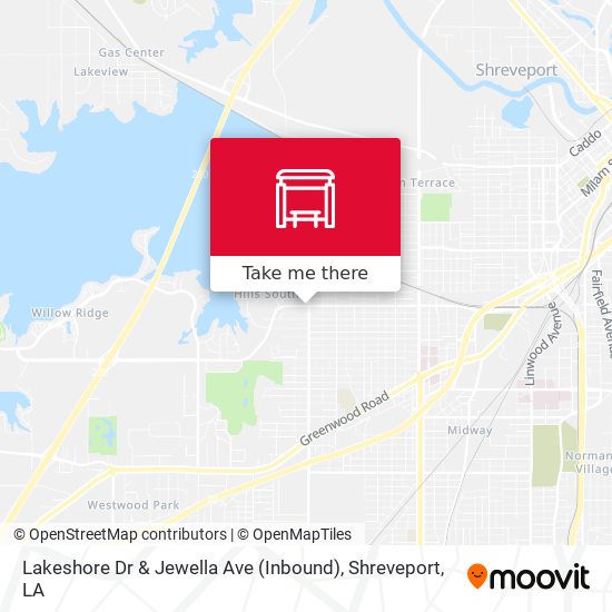 Lakeshore Dr & Jewella Ave (Inbound) map