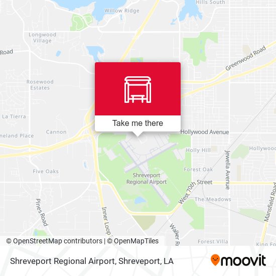 Mapa de Shreveport Regional Airport