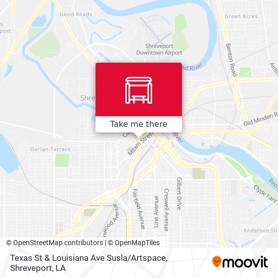 Texas St & Louisiana Ave Susla / Artspace map