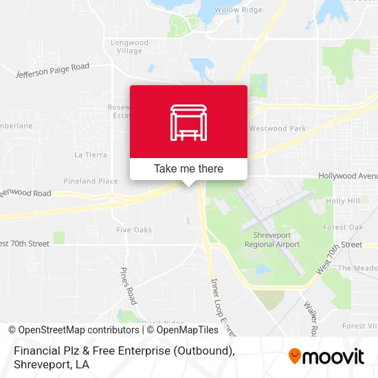 Mapa de Financial Plz & Free Enterprise (Outbound)