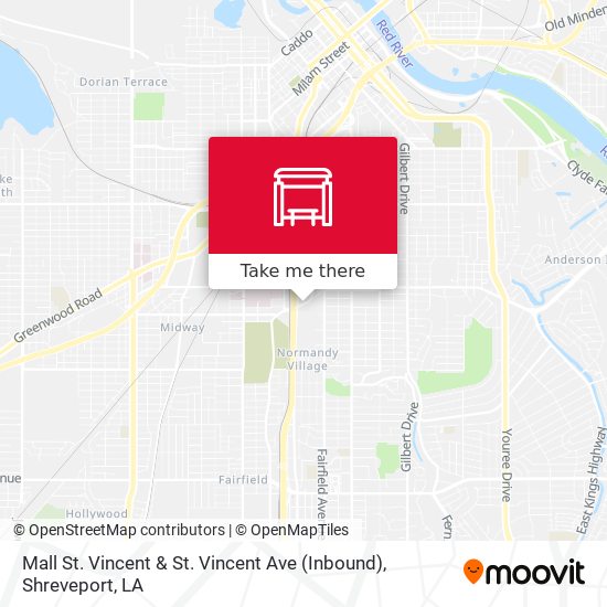 Mall St. Vincent & St. Vincent Ave (Inbound) map