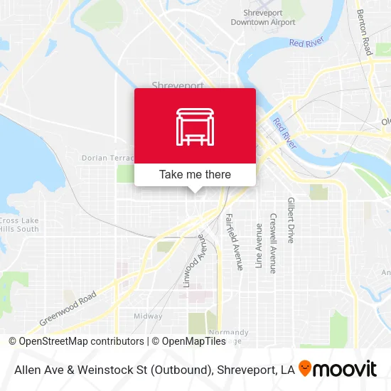 Mapa de Allen Ave & Weinstock St (Outbound)