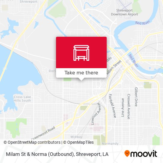 Milam St & Norma (Outbound) map