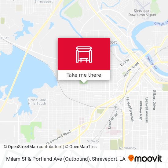 Milam St & Portland Ave (Outbound) map