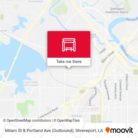 Mapa de Milam St & Portland Ave (Outbound)