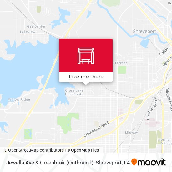 Jewella Ave & Greenbrair (Outbound) map