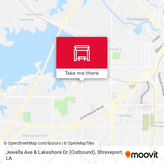 Mapa de Jewella Ave  & Lakeshore Dr (Outbound)