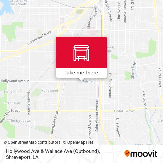 Hollywood Ave & Wallace Ave (Outbound) map