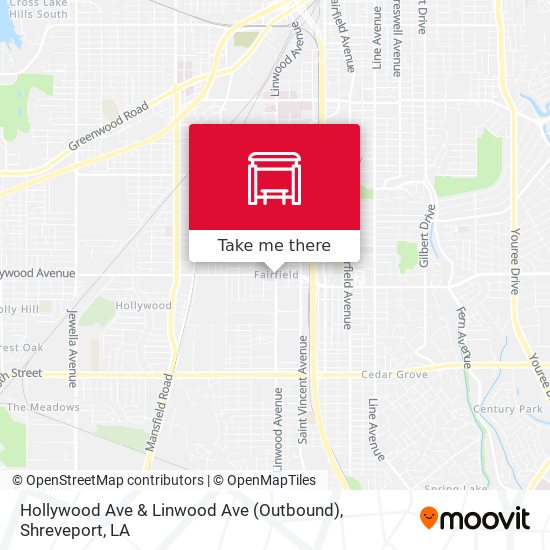 Hollywood Ave & Linwood Ave (Outbound) map
