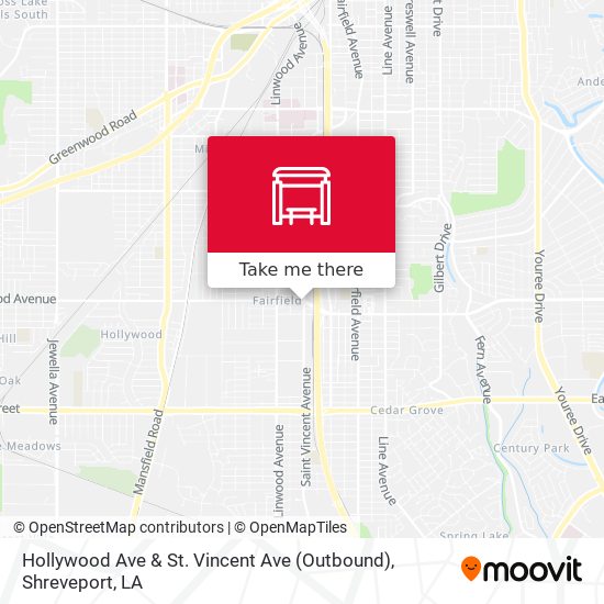 Hollywood Ave & St. Vincent Ave (Outbound) map