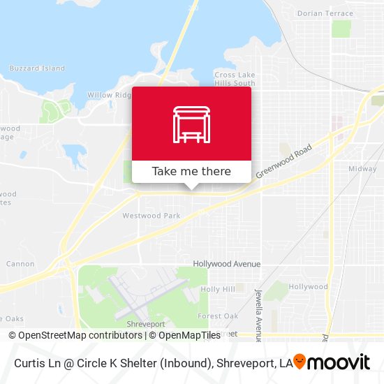 Mapa de Curtis Ln @ Circle K Shelter (Inbound)