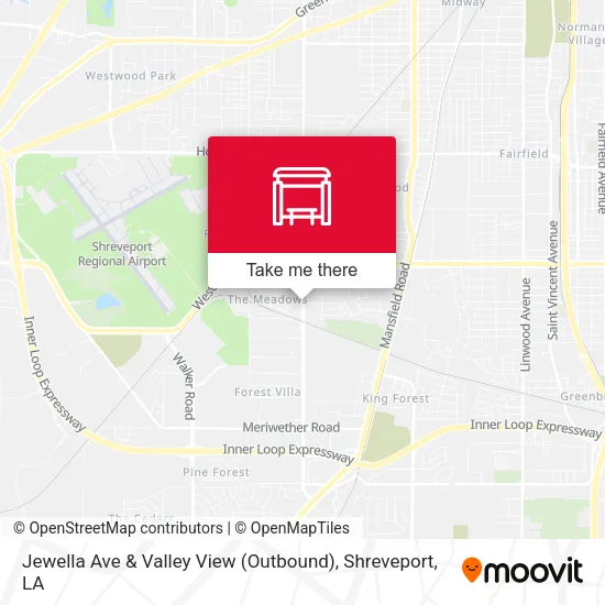 Mapa de Jewella Ave & Valley View (Outbound)