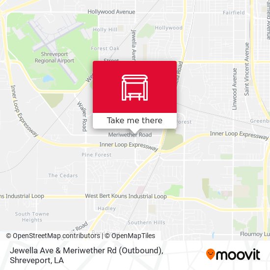 Jewella Ave & Meriwether Rd (Outbound) map