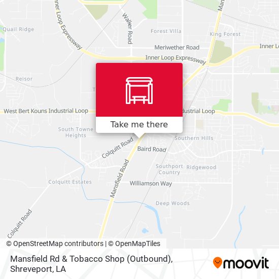 Mansfield Rd & Tobacco Shop (Outbound) map