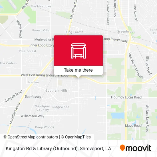 Mapa de Kingston Rd & Library (Outbound)