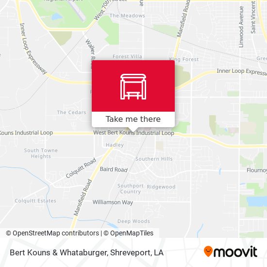 Bert Kouns & Whataburger map