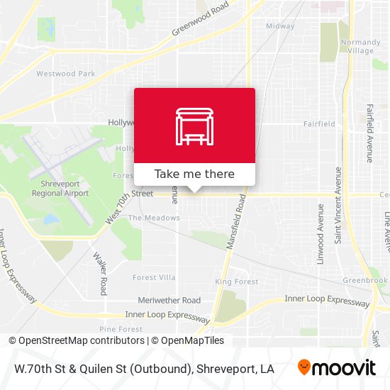 W.70th St & Quilen St (Outbound) map