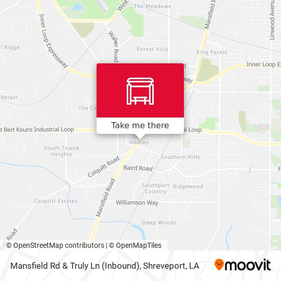 Mansfield Rd & Truly Ln (Inbound) map