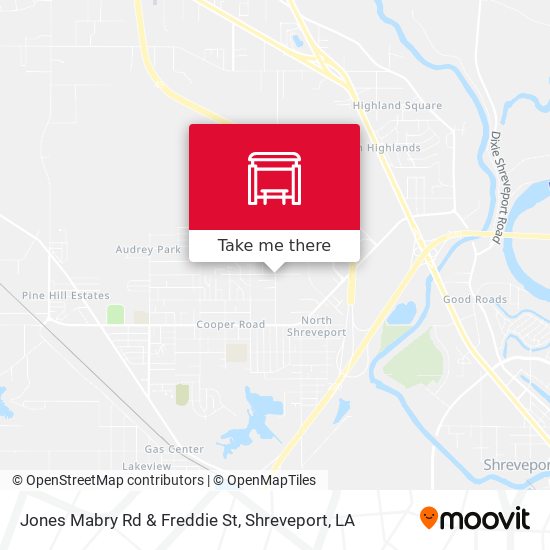 Mapa de Jones Mabry Rd & Freddie St