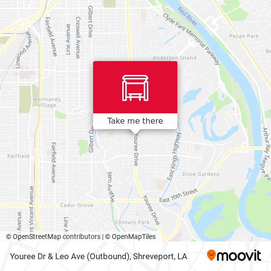 Mapa de Youree Dr & Leo Ave (Outbound)