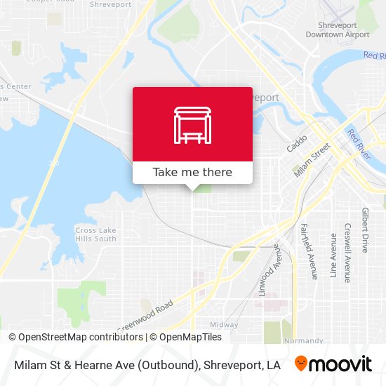 Milam St & Hearne Ave (Outbound) map