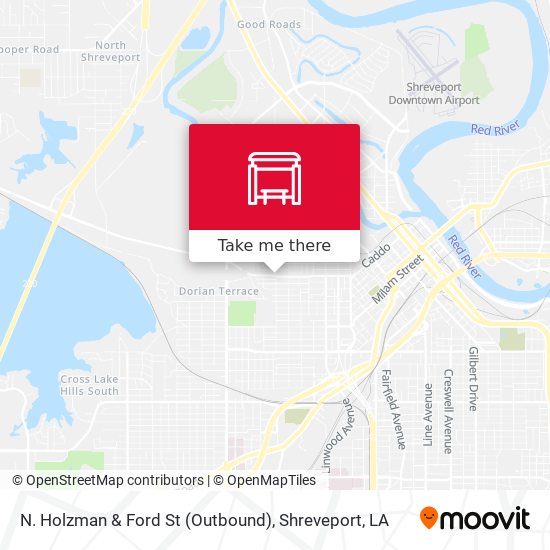 N. Holzman & Ford St (Outbound) map