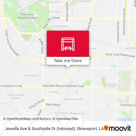 Jewella Ave & Southside Dr (Inbound) map