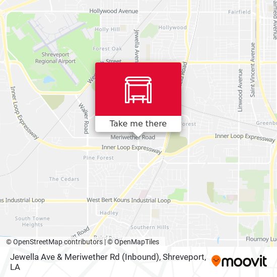 Jewella Ave & Meriwether Rd (Inbound) map