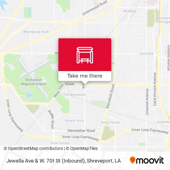 Jewella Ave & W. 70t St (Inbound) map