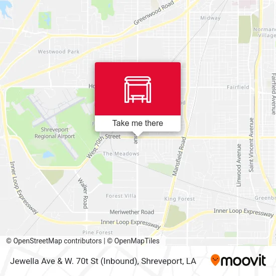 Mapa de Jewella Ave & W. 70t St (Inbound)