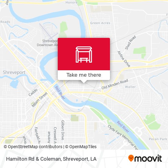 Hamilton Rd & Coleman map