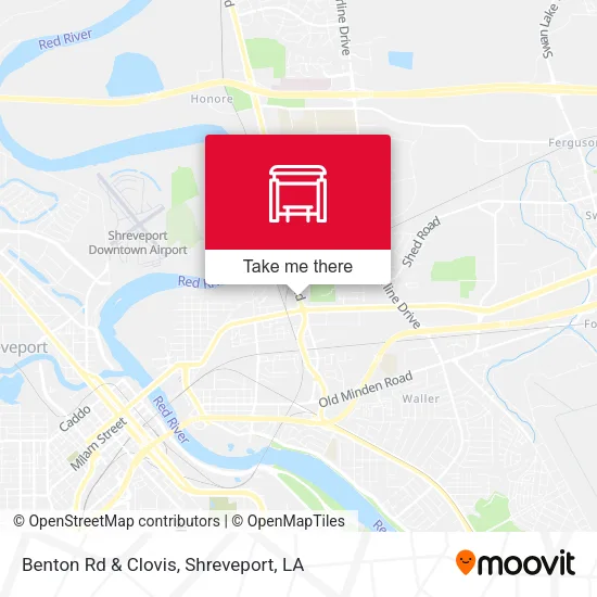 Benton Rd & Clovis map