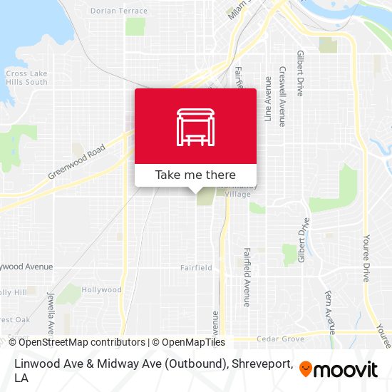 Mapa de Linwood Ave & Midway Ave (Outbound)