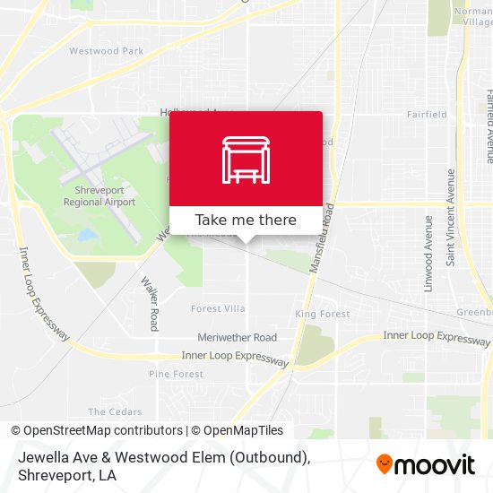 Jewella Ave & Westwood Elem (Outbound) map