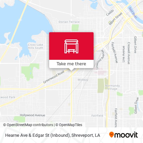 Hearne Ave & Edgar St (Inbound) map